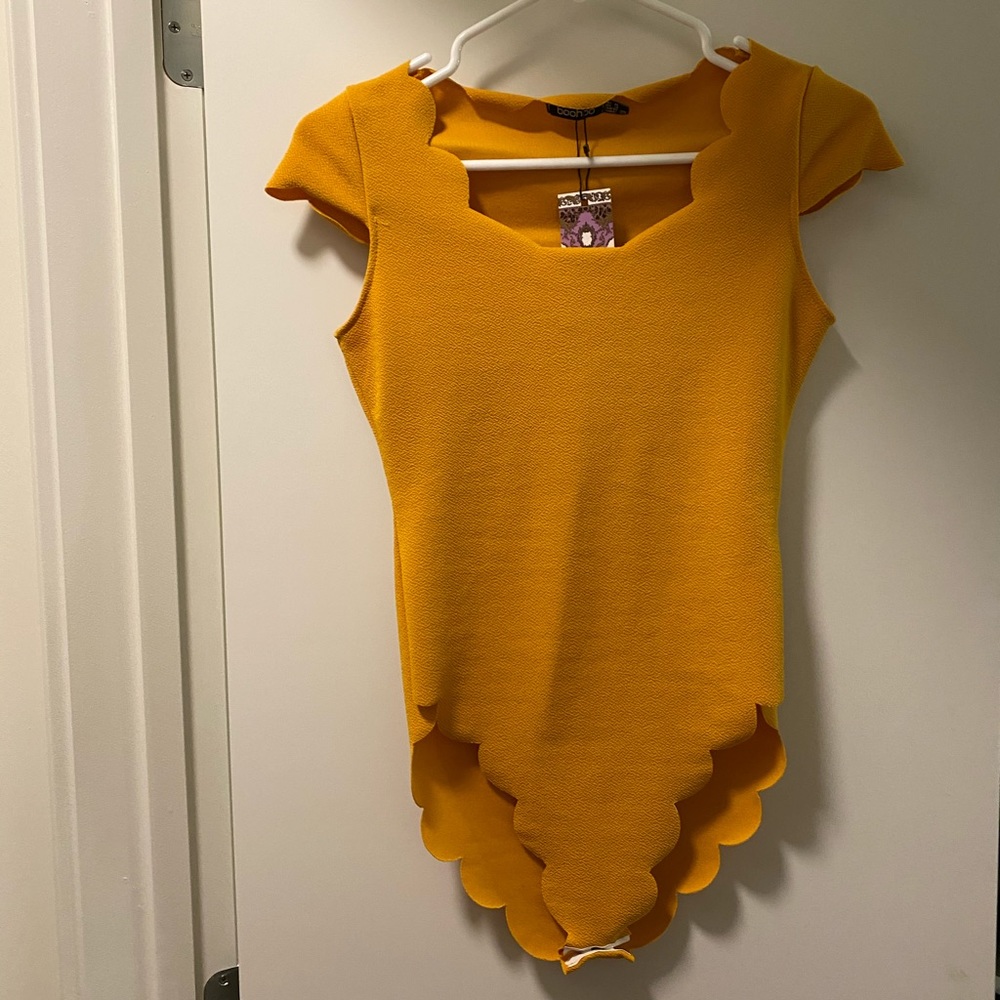 Yellow/gold bodysuit